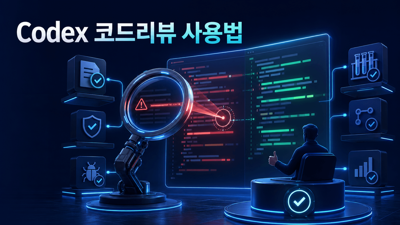 코드 diff에서 버그를 탐지하고 테스트·보안·사람의 승인을 연결하는 Codex 코드리뷰 썸네일