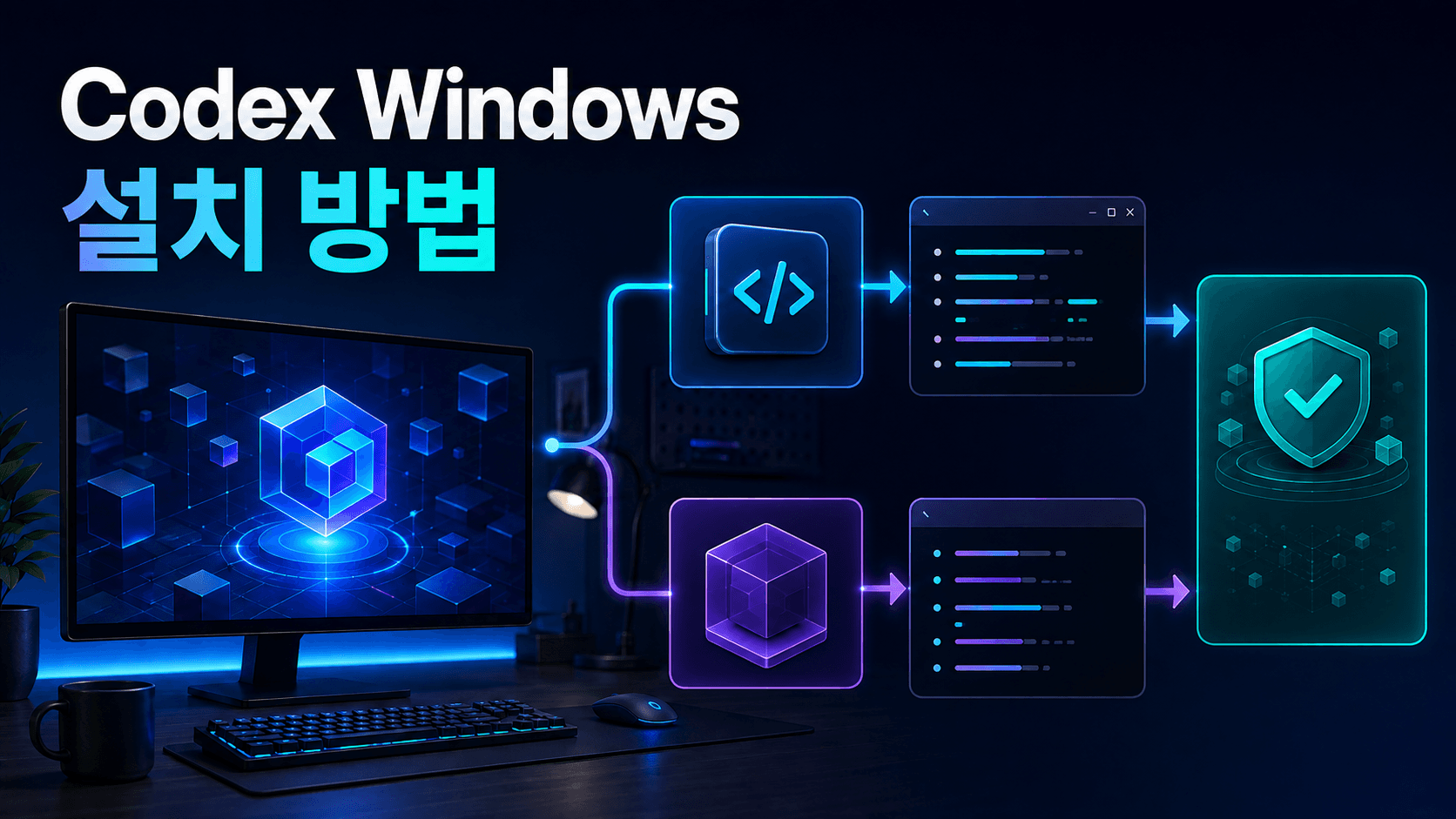 Windows 개발 PC에서 Codex 데스크톱 앱과 CLI를 네이티브 Windows 및 WSL2 경로로 설정하는 썸네일
