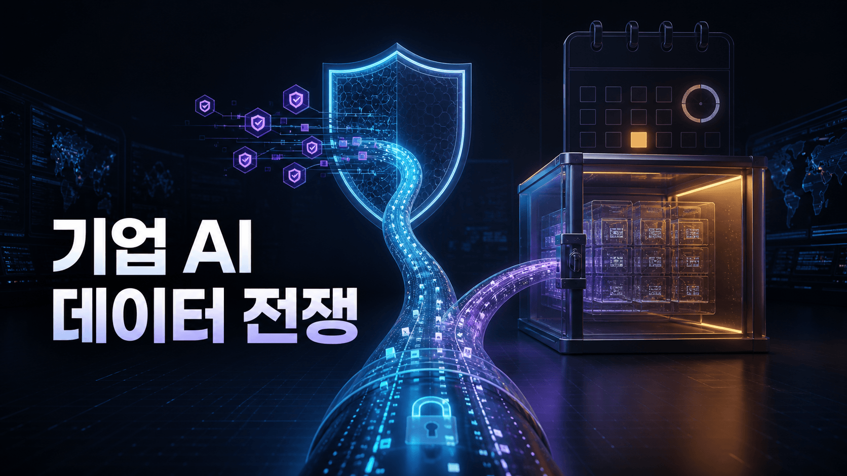 기업용 AI의 개인정보 보호 처리와 30일 데이터 보관 정책을 비교한 보안 썸네일